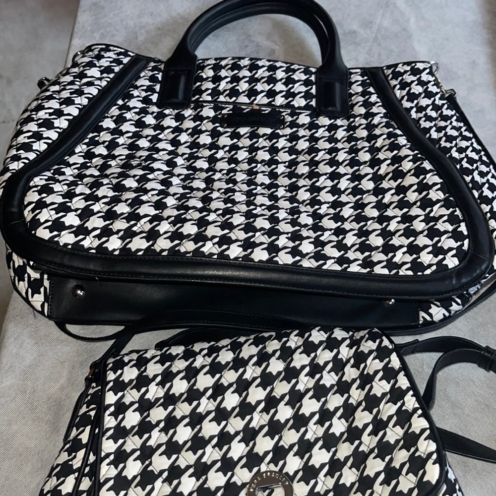 Vera Bradley*Midnight Houndstooth* Pattern Set of 2: Color: Black & White